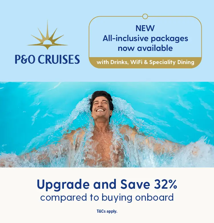 P&O Upgrade and Save 32% T&C's
